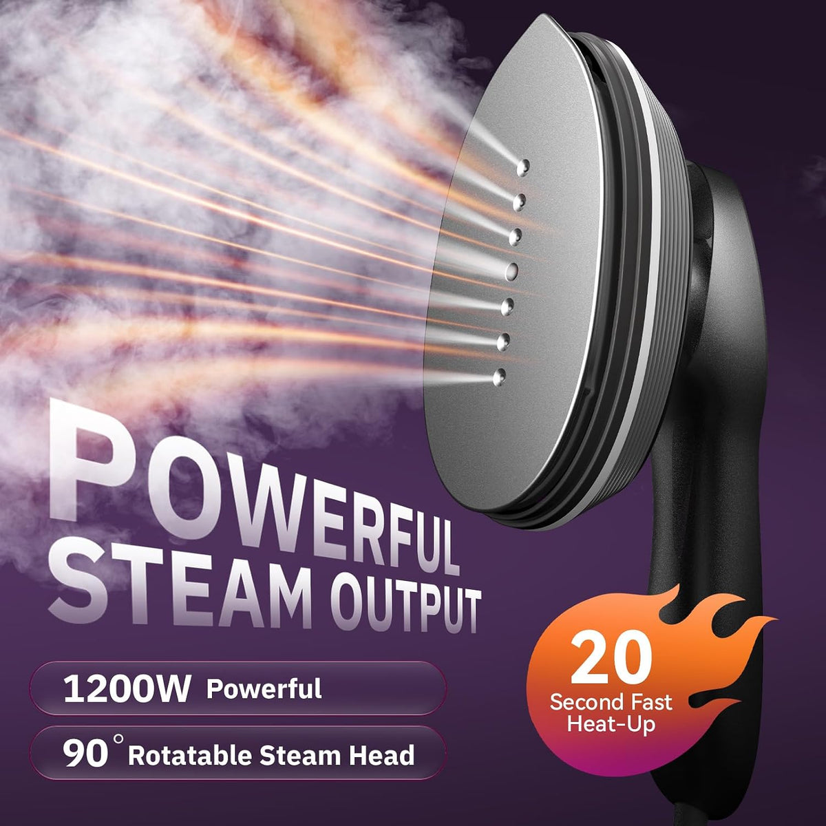 SteamEase™ 2-in-1 Garment Steamer & Iron
