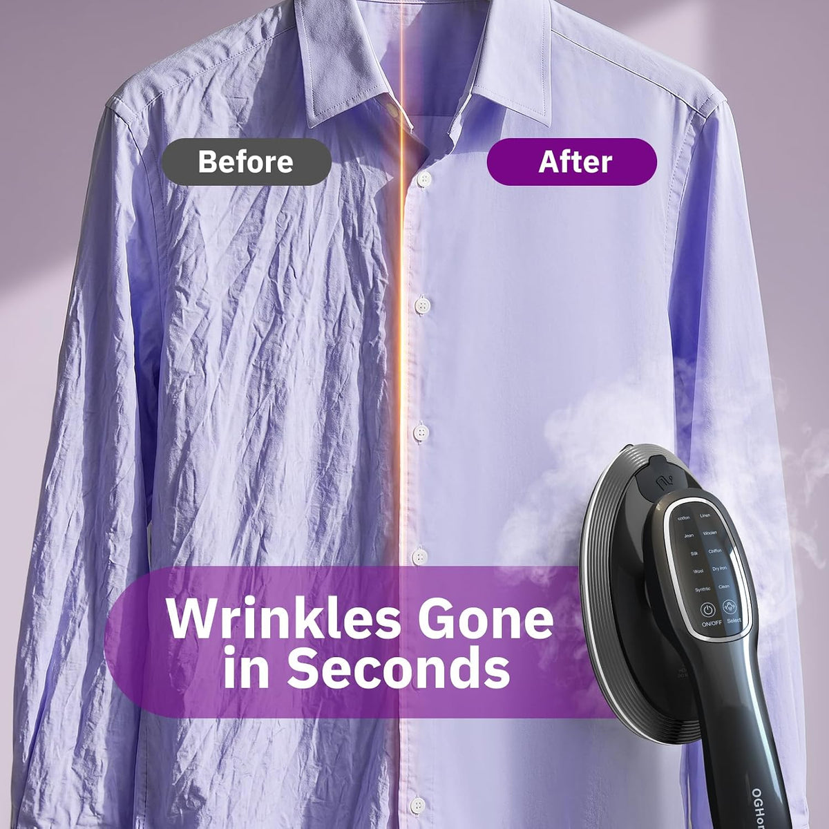 SteamEase™ 2-in-1 Garment Steamer & Iron