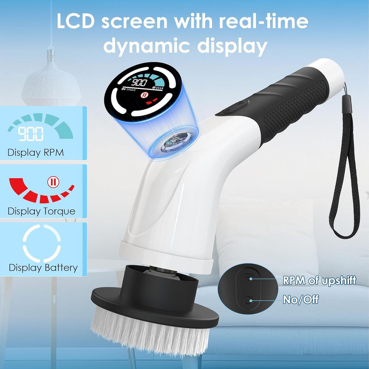 SpinForce™ Ultra 3-Speed Electric Cleaning Scrubber